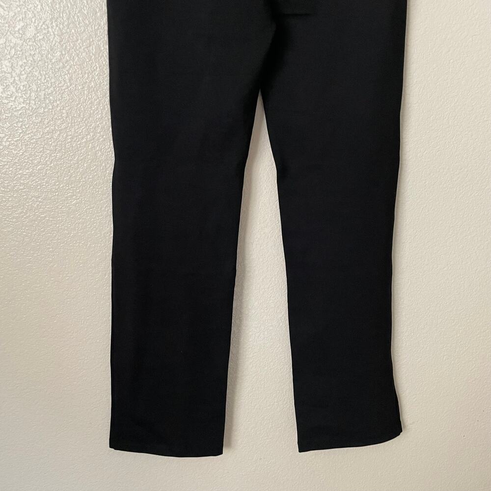 Betabrand Dress Yoga Pants Womens Medium Petite Black Straight Leg Ponte Knit - Picture 8 of 12